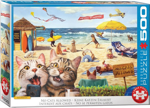 Eurographics - No Cats Allowed - 500XL Piece Jigsaw Puzzle