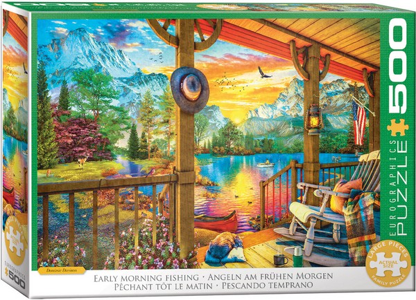 Eurographics - Early Morning Fishing - 500XL Piece Jigsaw Puzzle