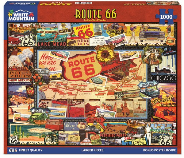 White Mountain - Route 66 - 1000 Piece Jigsaw Puzzle