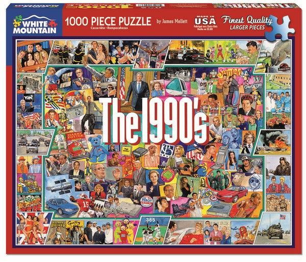 White Mountain - The Nineties - 1000 Piece Jigsaw Puzzle