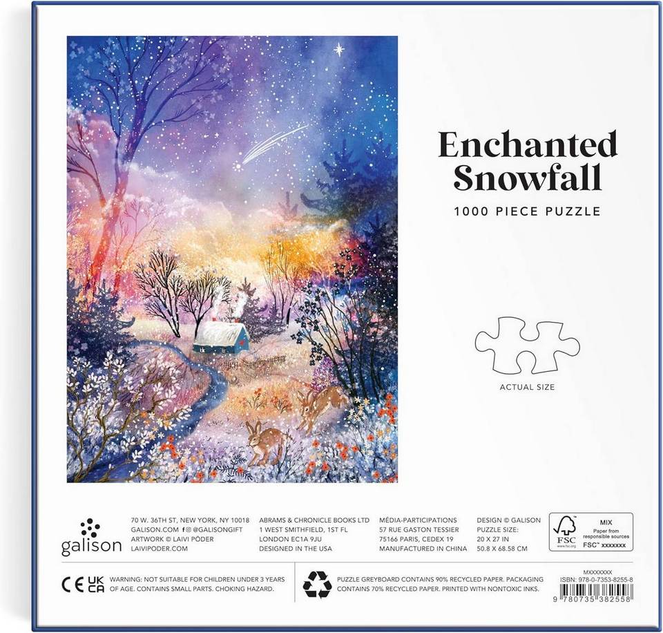 Galison - Enchanted Snowfall - 1000 Piece Jigsaw Puzzle