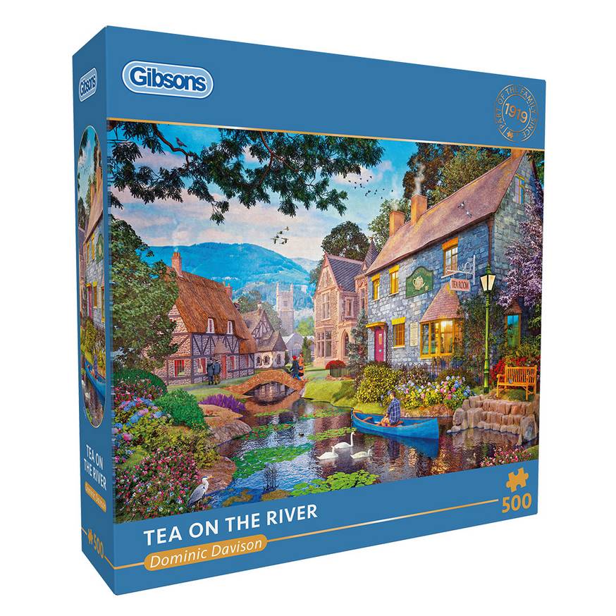 Gibsons - Tea on the River - 500 Piece Jigsaw Puzzle