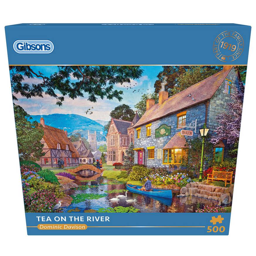 Gibsons - Tea on the River - 500 Piece Jigsaw Puzzle
