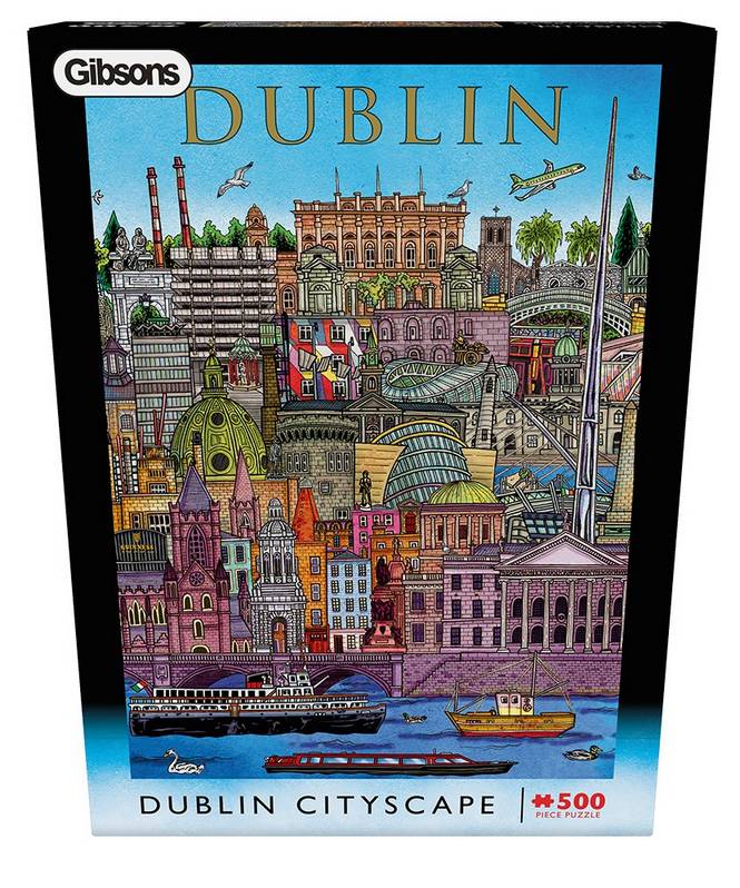 Gibsons - Dublin Cityscape - 500 Piece Jigsaw Puzzle