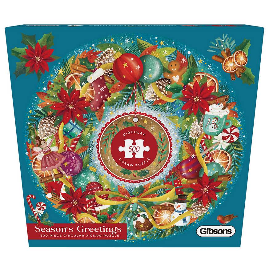 Gibsons - Seasons Greetings - 500 Piece Jigsaw Puzzle