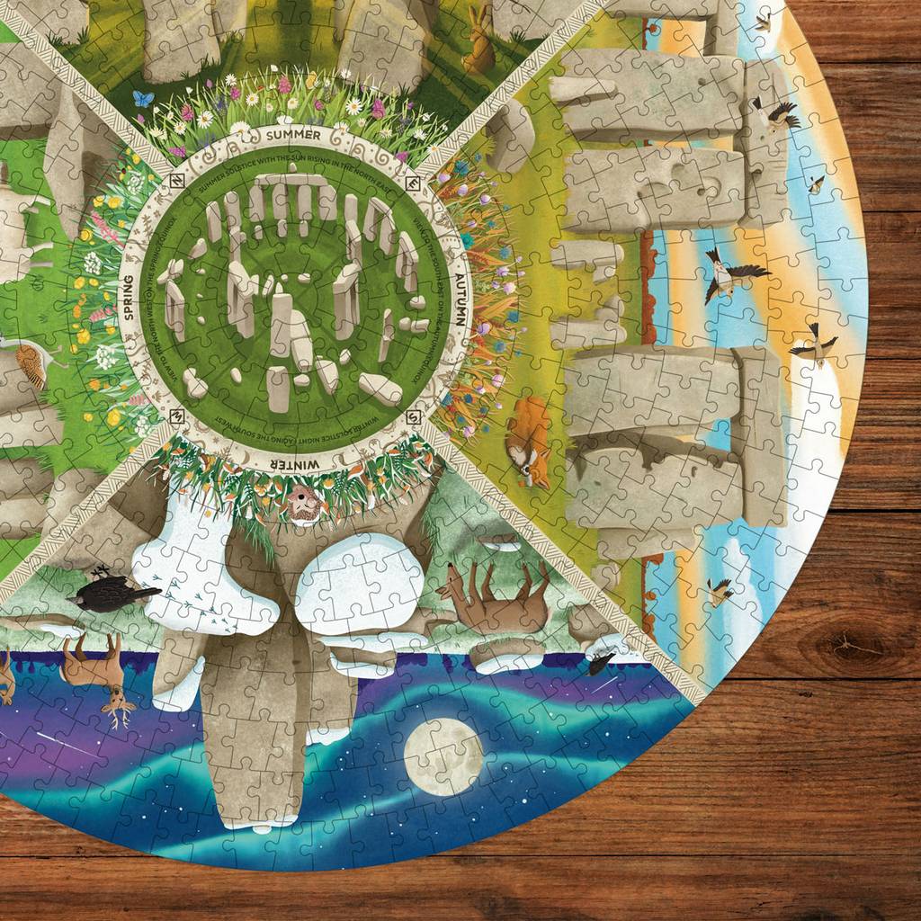 Gibsons - Engligh Heritage Stonehenge - 500 Piece Circular Jigsaw Puzzle