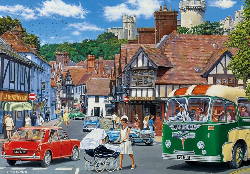 Gibsons - Day out with the Family - 4 x 500 Piece Jigsaw Puzzle