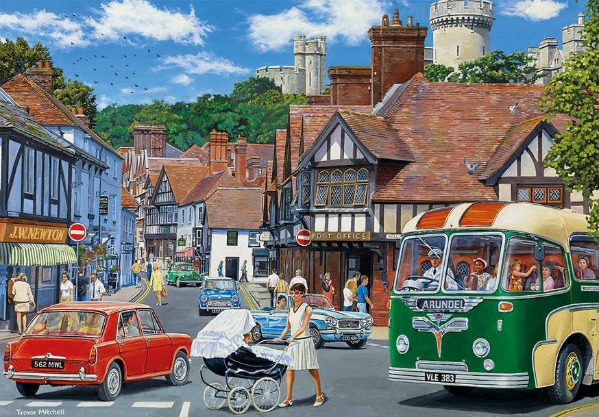 Gibsons - Day Trip to Arundel - 4 x 500 Piece Jigsaw Puzzle