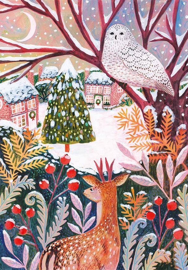 Gibsons - Frosty Fauna - 3 x 500 Piece Jigsaw Puzzle