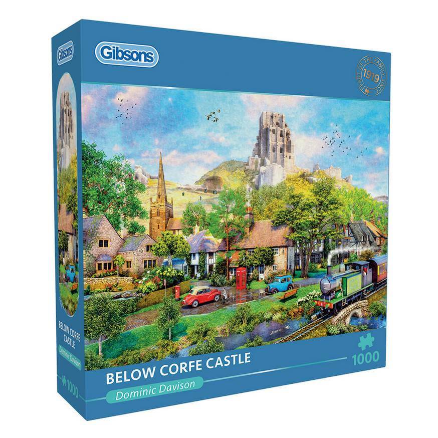 Gibsons - Below Corfe Castle - 1000 Piece Jigsaw Puzzle