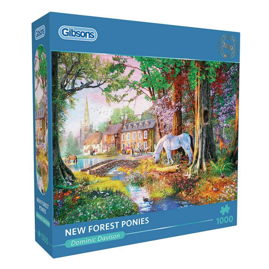 Gibsons - New Forest Ponies - 1000 Piece Jigsaw Puzzle