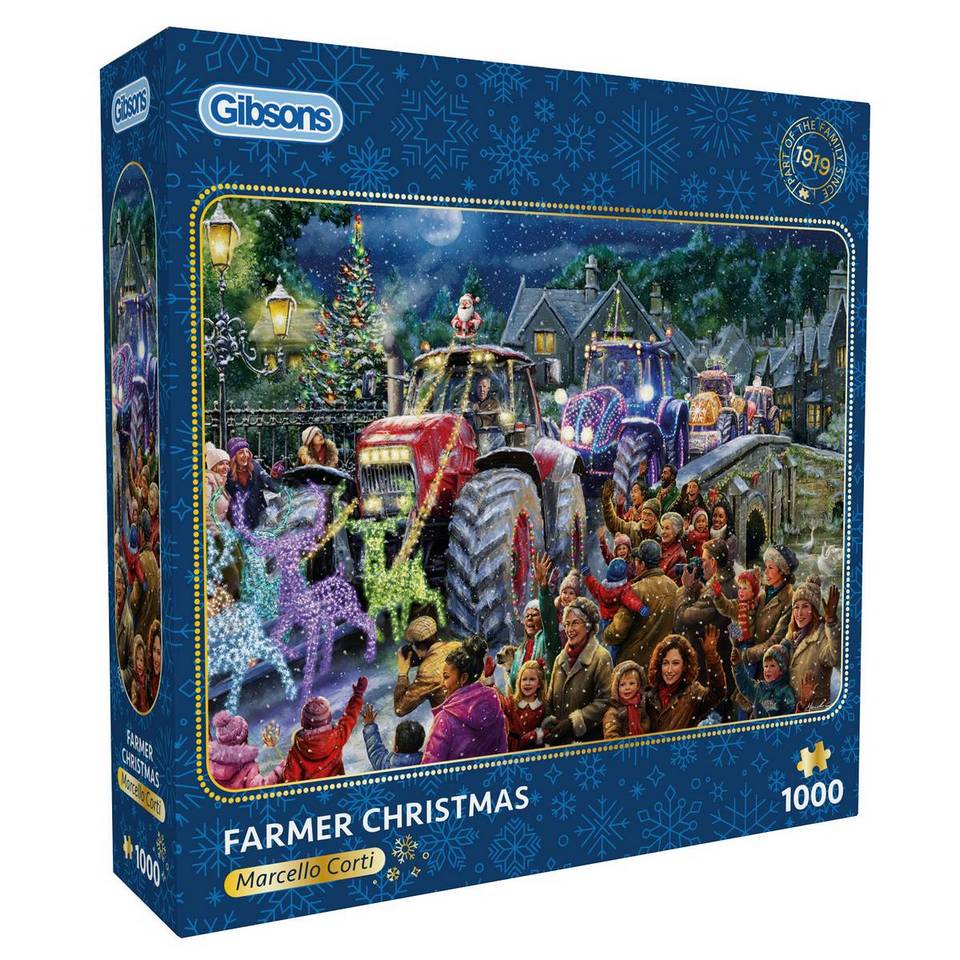Gibsons - Farmer Christmas - 1000 Piece Jigsaw Puzzle