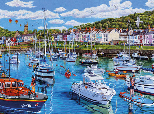 Gibsons - Aberaeron Cardigan Bay - 1000 Piece Jigsaw Puzzle