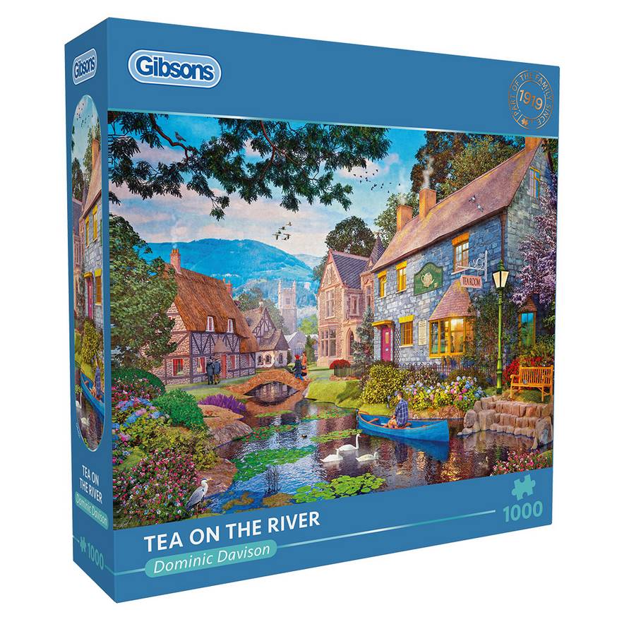 Gibsons - Tea on the River - 1000 Piece Jigsaw Puzzle