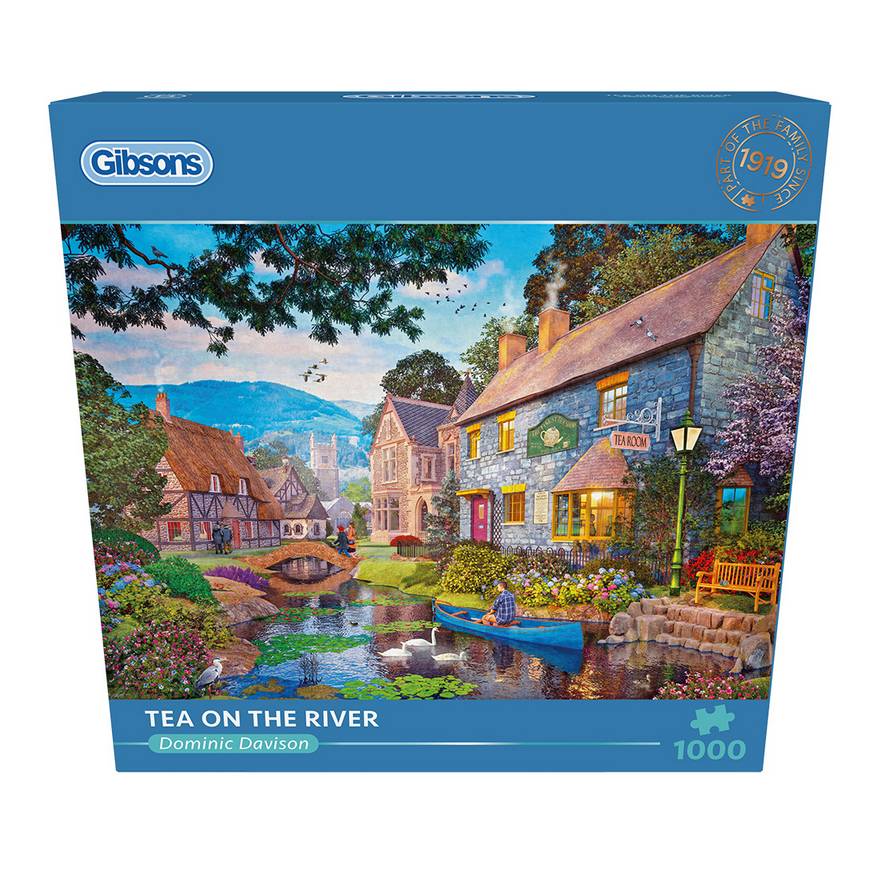 Gibsons - Tea on the River - 1000 Piece Jigsaw Puzzle