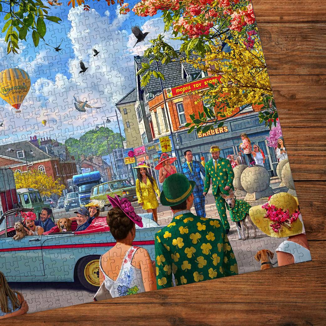 Gibsons - Off to the Races at Newmarket - 1000 Piece Jigsaw Puzzle