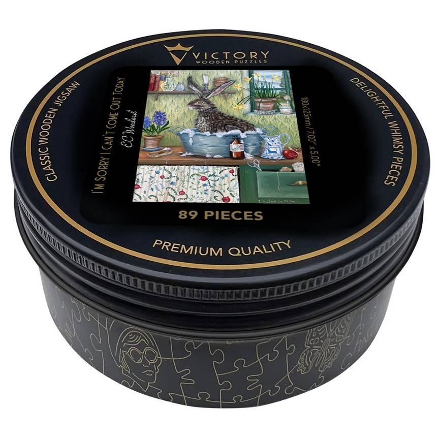 Victory Puzzles - Im Sorry I Cant Come Out Today - 89 Piece Wooden Jigsaw Puzzle