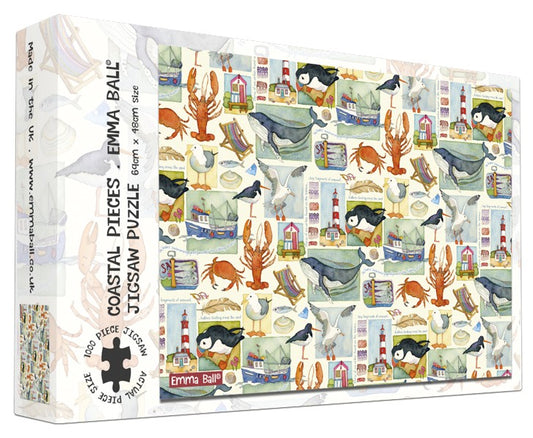 Emma Ball - Coastal Pieces - 1000 Piece Jigsaw Puzzle