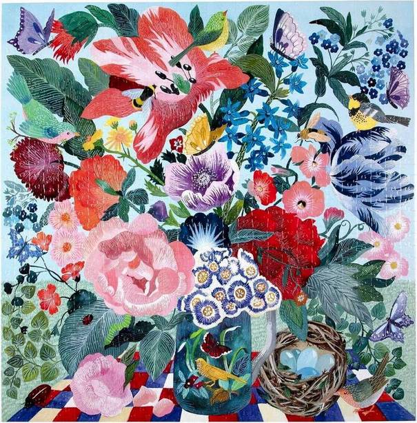 Eeboo - Spring Bouquet - 1000 Piece Jigsaw Puzzle