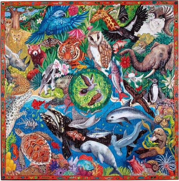 Eeboo - Wild World - 1000 Piece Jigsaw Puzzle