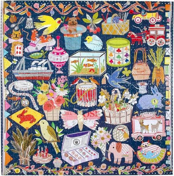 Eeboo - The Cat & The Yarn - 1000 Piece Jigsaw Puzzle