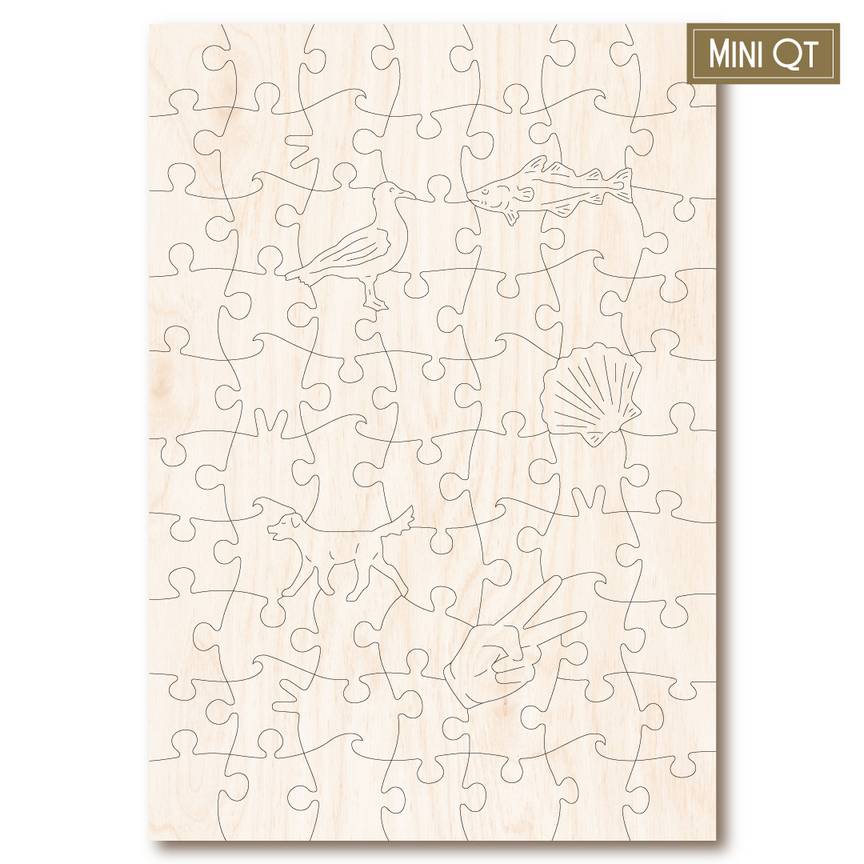 Victory Puzzles - Vintage Poster - Bournemouth - 73 Piece Wooden Jigsaw Puzzle