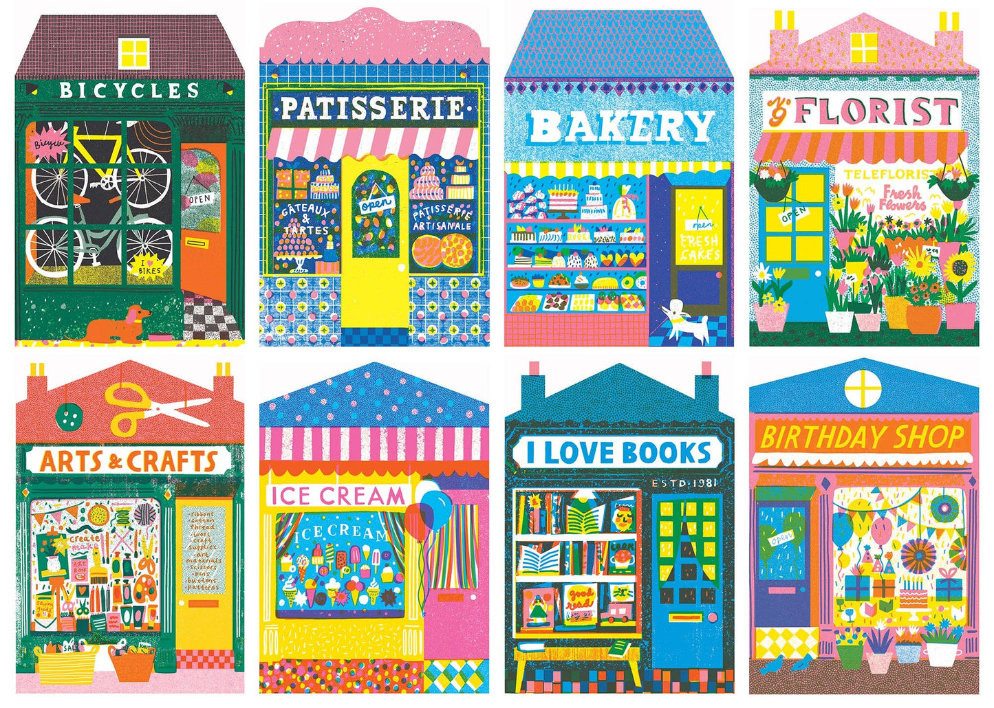 Happily Puzzles - Shops - 1000 Piece Jigsaw Puzzle
