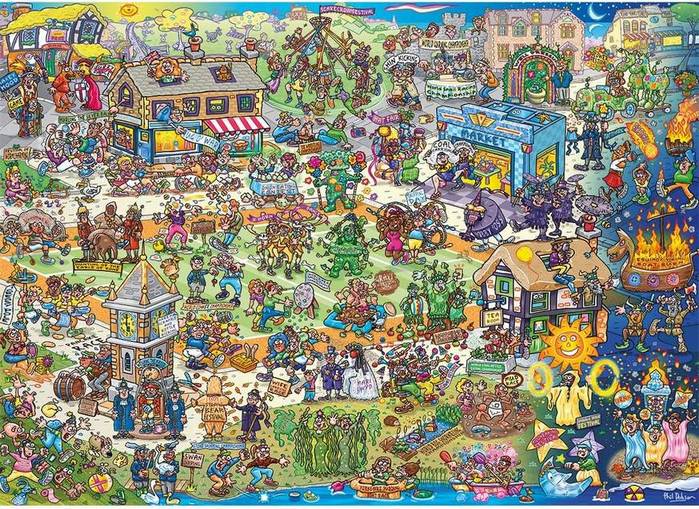 Gibsons - Jokesaws - Barmy Britain - 1000 Piece Jigsaw Puzzle