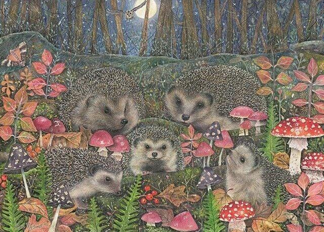 Otter House - Woodland Hedgehogs - 1000 Piece Jigsaw Puzzle