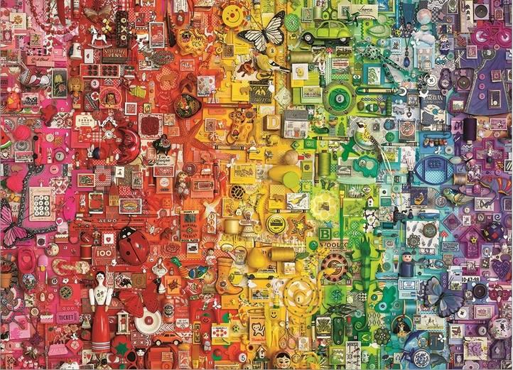 Cobble Hill - Colourful Rainbow - 1000 Piece Jigsaw Puzzle