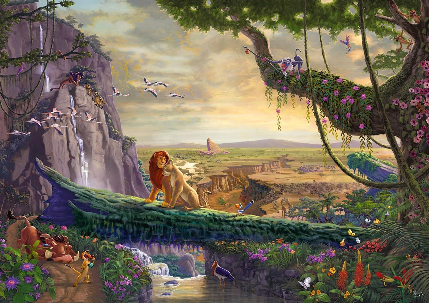 Schmidt - Thomas Kinkade - The Lion King Return to Pride Rock - 6000 Piece Jigsaw Puzzle