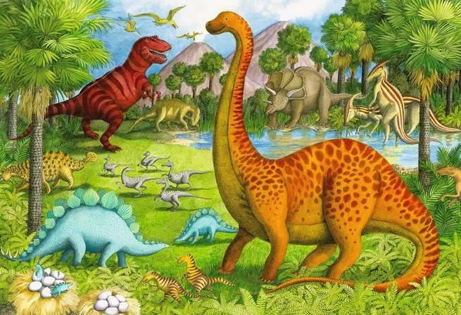 Ravensburger - Dinosaur Pals Giant Floor Puzzle - 24 Piece Jigsaw Puzzle