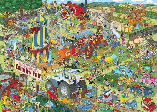Gibsons - Jokesaws - Country Show Chaos - 1000 Piece Jigsaw Puzzle