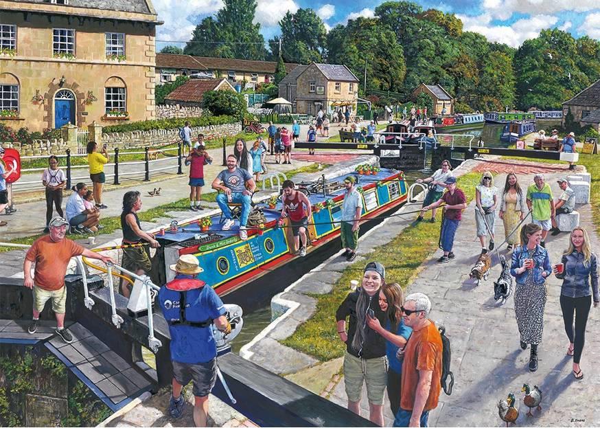 Gibsons - Wiltshire Waterways - 1000 Piece Jigsaw Puzzle