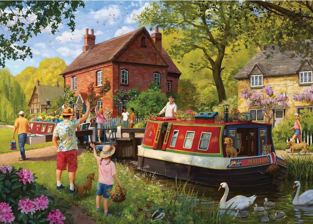 Falcon de Luxe - Countryside Locks  - 1000 Piece Jigsaw Puzzle