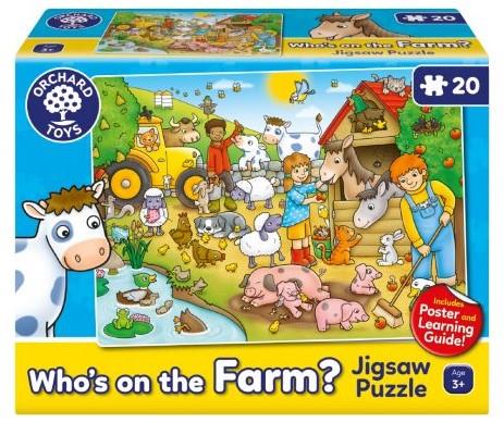 Orchard Toys Who's On The Farm 20 Piece Jigsaw Puzzle – Jigsaw