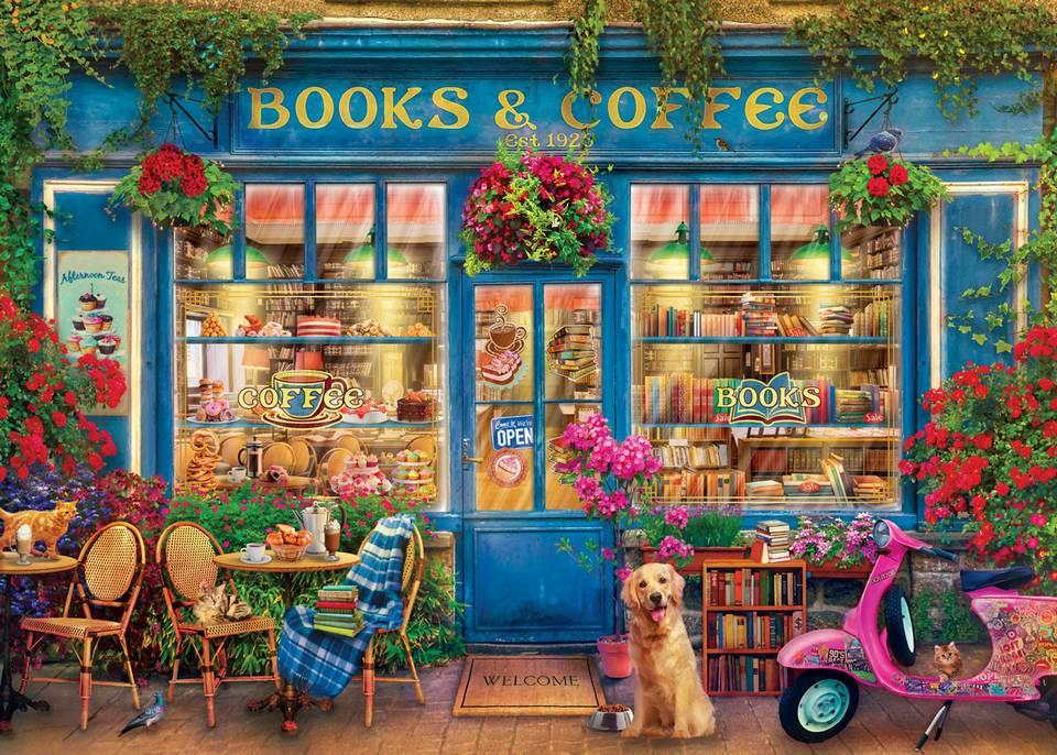 Eurographics - Books & Coffee - 1000 Piece Jigsaw Puzzle