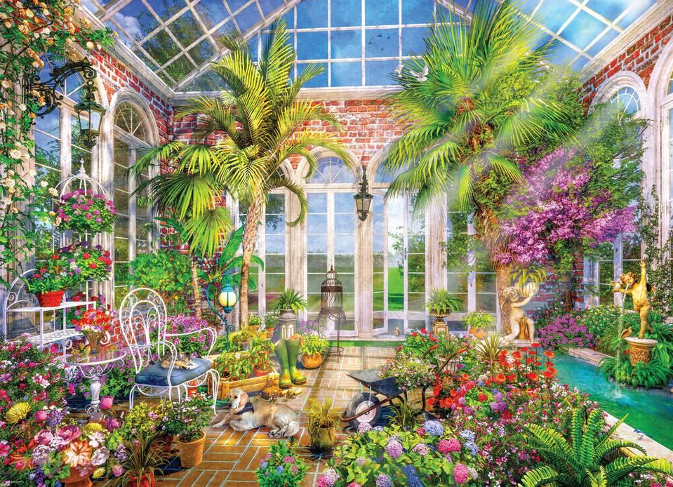 Eurographics - Glass Garden Summer Conservatory - 1000 Piece Jigsaw Puzzle