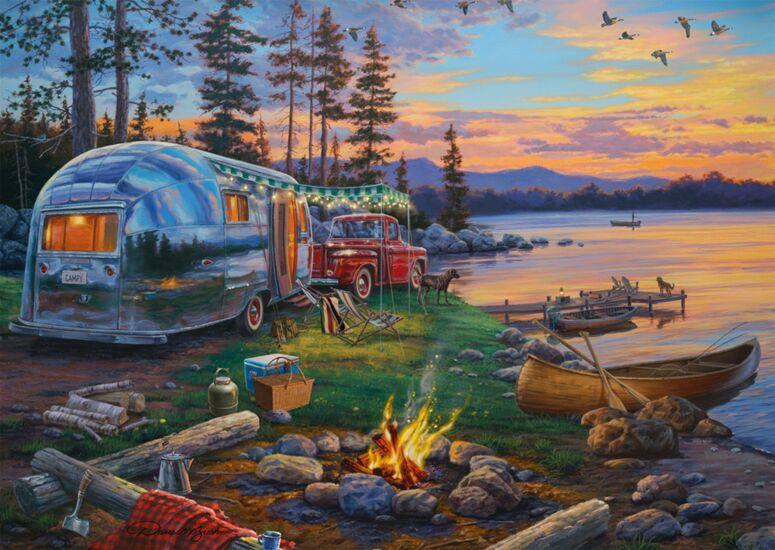 Schmidt - Darrell Bush - Campfire Paradise - 1000 Piece Jigsaw Puzzle