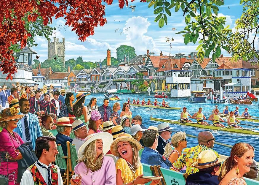 Gibsons - Rowing at the Regatta - 1000 Piece Jigsaw Puzzle