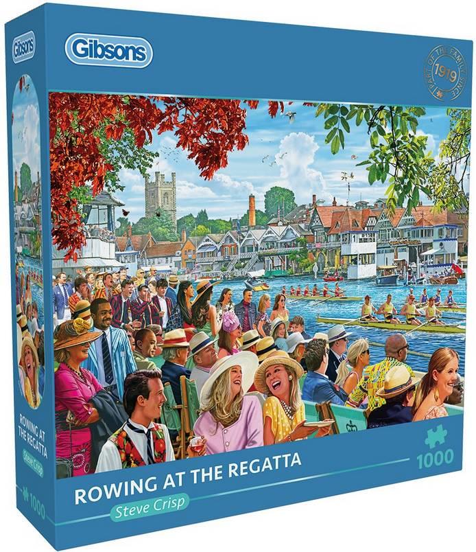 Gibsons - Rowing at the Regatta - 1000 Piece Jigsaw Puzzle