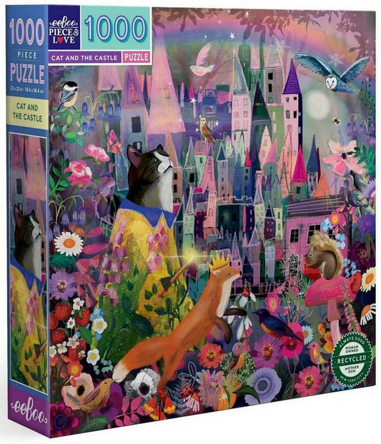 Eeboo - Cat and the Castle - 1000 Piece Jigsaw Puzzle