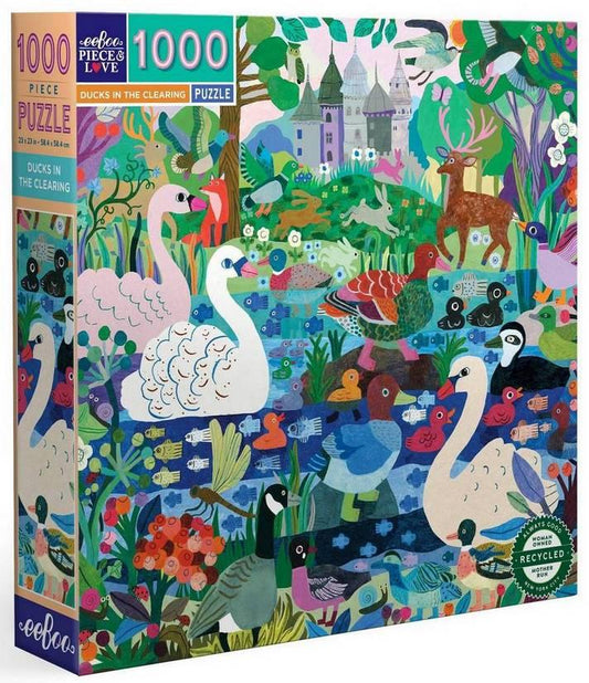 Eeboo - Ducks in the Clearing - 1000 Piece Jigsaw Puzzle