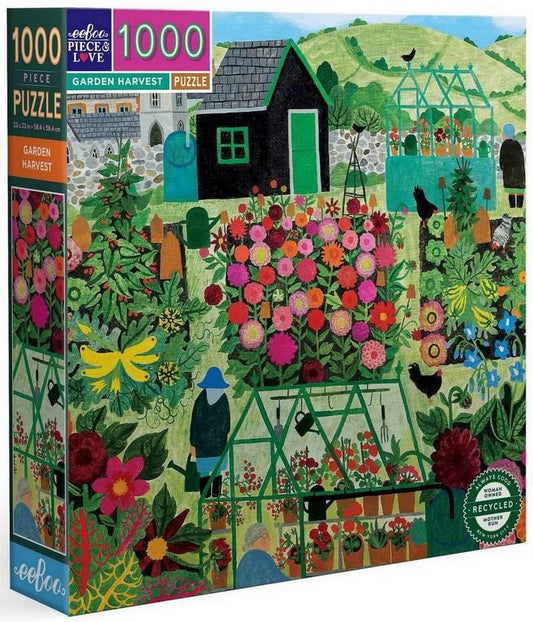 Eeboo - Garden Harvest - 1000 Piece Jigsaw Puzzle