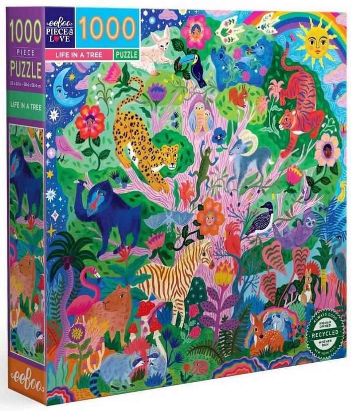 Eeboo - Life in a Tree - 1000 Piece Jigsaw Puzzle