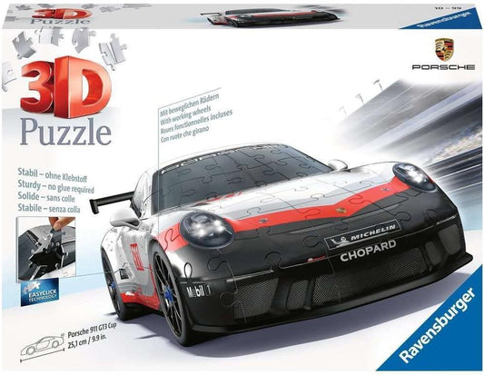 Ravensburger - Porsche 911 GT3 Cup 3D Puzzle - 136 Piece Jigsaw Puzzle