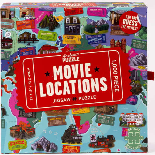 Professor Puzzle - Movie Locations - 1000 Piece Jigsaw Puzzle