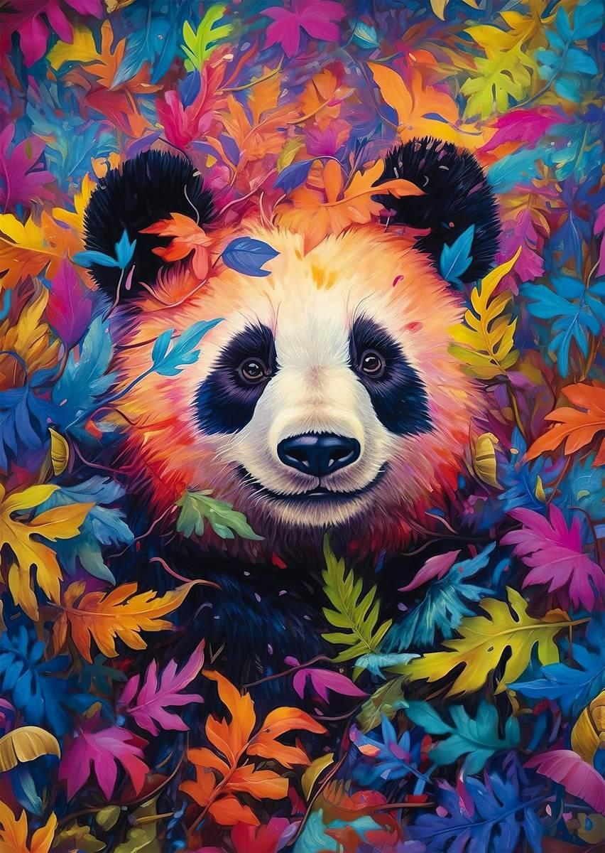 Schmidt - Panda Bear in the Rainbow Forest - 1000 Piece Jigsaw Puzzle