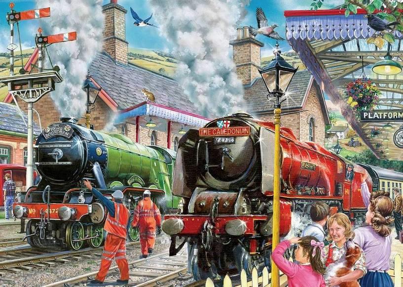 House of Puzzles - Checking the Line - 1000 Piece Jigsaw Puzzle