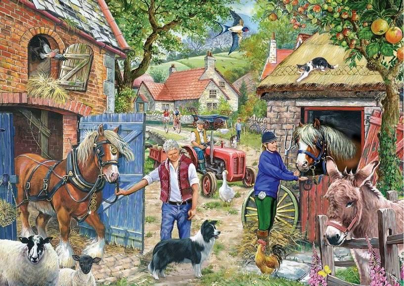 House of Puzzles - Appletree Lane - 500XL Piece Jigsaw Puzzle
